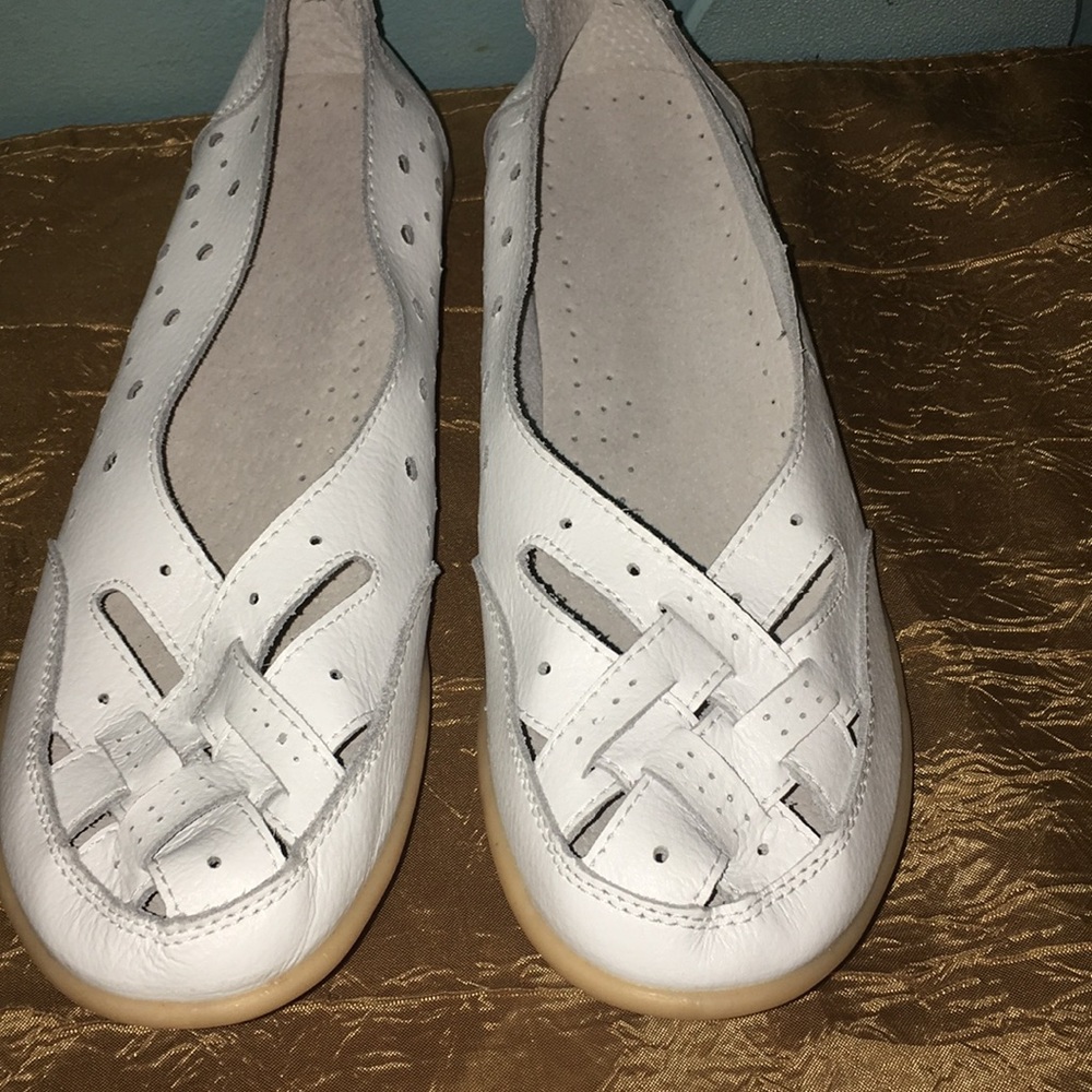 White Leather Moccasin